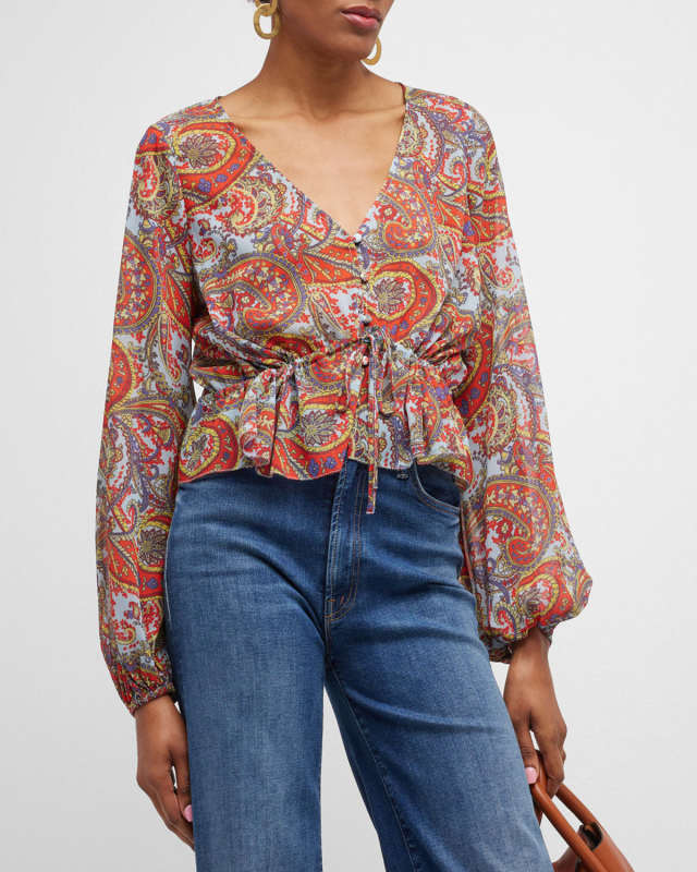 Pixie Drawstring Blouse